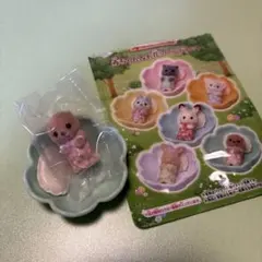 シルバニアファミリー 赤ちゃん&お花のベッドセット ラッコ