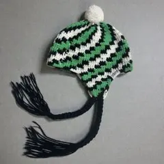 耳あて付き イヤーカフ ニットキャップ ボンボン 耳当て帽子 ニット帽 ビーニー