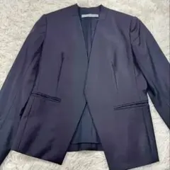 未使用近　セオリーリュクス ノーカラージャケット　Executive Donna theory luxe ノーカラージャケットExecutive Donna 光沢 - メルカリ