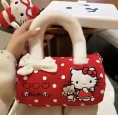 Hello Kitty トートバッグ 赤 水玉