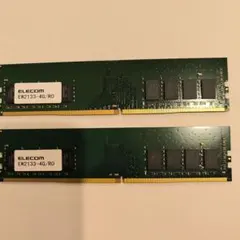 ELECOM DDR4 2133 4GB メモリー 2枚セット⑮のサムネイル