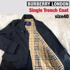 BURBERRY LONDONノバチェック トレンチコート 黒 size40