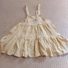 イエローフリルジャンバースカート 100cm　ドキンちゃん