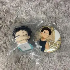 ハイキュー‼︎ おねむたん　思い出シャイニー缶バッジ　岩泉一