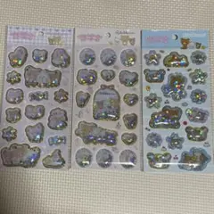 【国内正規品】リラックマ　キラッとぷくぷくエアーシール　3点セット