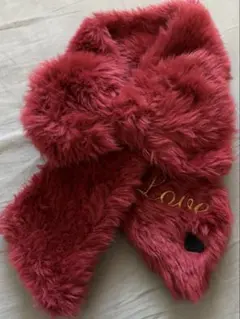 即日発送　SWIMMER 赤いファー マフラー