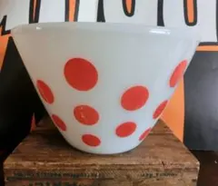 ファイヤーキング ドット ミキシングボウル スプラッシュプルーフ レッド