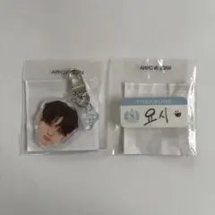 TREASURE 喜怒哀楽 顔アクキー 哀 名札 ヨシ セット