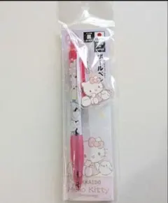 シマエナガ × キティ アクリルチャーム付きボールペン