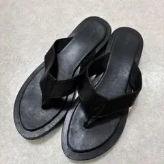 from Lagoon レザーサンダル ブラックのサムネイル