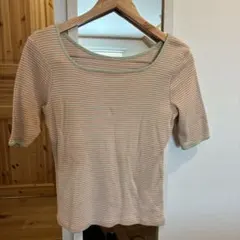 ローリーズファーム 前後2wayボーダーカットソー