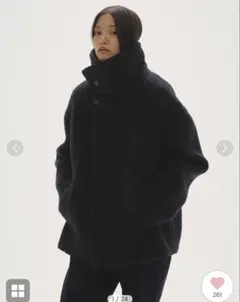 todayful Standcollar Boucle Jacket