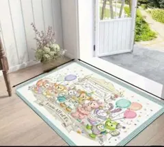 人気商品！人気デザイン ダッフィー　フレンズ 　室外用マット４０−６０cm