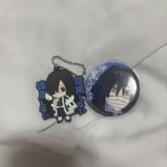 鬼滅の刃 伊黒小芭内 缶バッジ ラバーマスコット