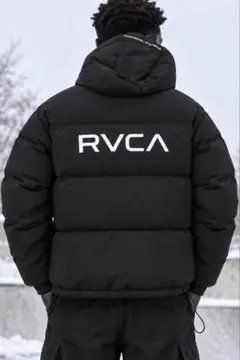 RVCA⭐️BALANCE PUFFER⭐️中綿ジャケット⭐️M⭐️黒⭐️バックロゴ‼️