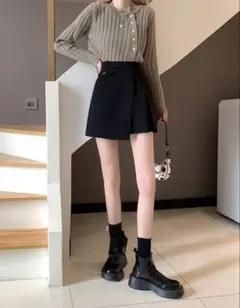 Shein Dazy スカート ソリッド 重ね合わせ フロント