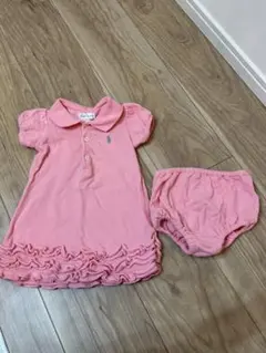 Ralph Lauren 6M ピンク ポロシャツ セット ワンピース
