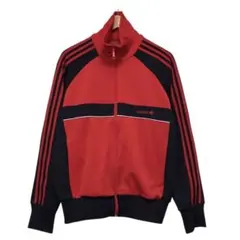 00s adidas アディダス　トラックジャケット　ジャージ　刺繍ロゴ　レッド