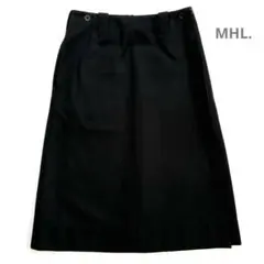 極美品 マーガレットハウエル MHL. コットン ウール ドリル スカート