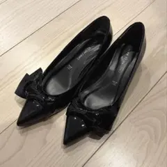 MODE ET JACOMO ポインテッドトゥ リボンパンプス 24cmのサムネイル