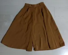 ジーユー GU ガウチョパンツ からし色 透け感なし S 未使用なみ 激安