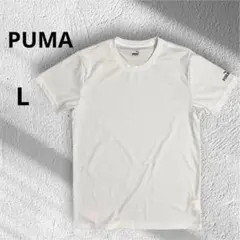 PUMA プーマ　クルーネック半袖Tシャツ　　シンプル　無地　L　白