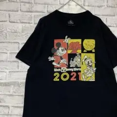 ディズニーミッキーヴィンテージTシャツ！ブラック半袖古着L 27
