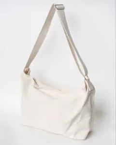 WEGO キャンバス BIG ショルダー バッグ トートバッグ アイボリー 白