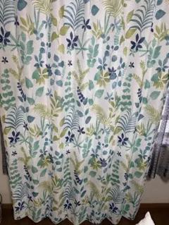 値下げします　NITORI 植物柄カーテンのサムネイル