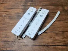 Wiiリモコン 2個セット Wiiコントローラー　任天堂【白】①