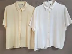 ユニクロ レーヨン半袖シャツ 　2点セット　Lサイズ
