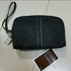 コーチ　ストラップ付き　ポーチ