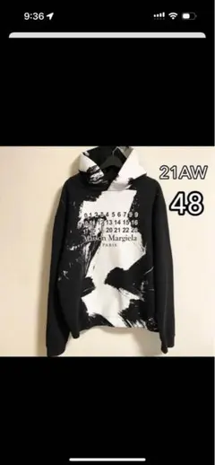 margiela マルジェラ21aw ロゴスウェットパーカー tシャツ　mm6