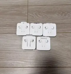 【美品・開封品】Apple 純正Lightningイヤホン5個