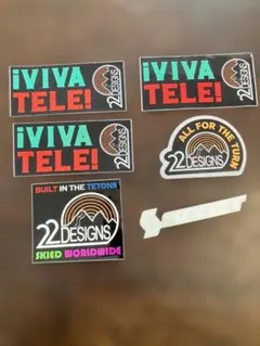 22 Designs ステッカー テレマークスキー ビンディング SKI スキー