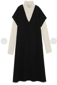 ミラオーウェン　タートルNTレイヤード深VネックOP