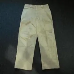 80s Dickies ダブルニーワークパンツ カーキ　IDEAL