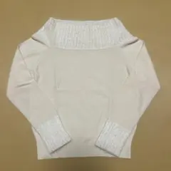 MICHEL KLEIN クリーム色 ニット 長袖 Mサイズ
