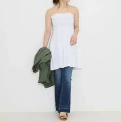 ドゥーズィエムクラス HOLY CAFTAN OFFSHOUDER TUNIC