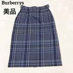 Burberrys バーバリーズ チェック スカート 11AR M相当 ネイビー