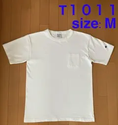 【値下げ】Champion T1011 半袖 ポケットTシャツ ホワイト M