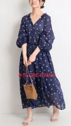 スローブイエナ コットンボイルシャツワンピース