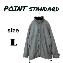 POINT STANDARD 裏ボア中綿ナイロンジャケット グレー