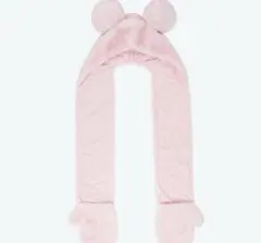 ディズニー ファンキャップ　マフラー ピンク　ミッキー
