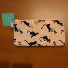 猫プリント ポーチ ペンケース