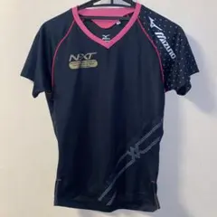 Mizuno バレーボールシャツ ブラック/ピンク