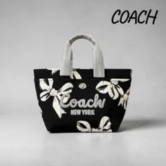 カ*ン様 COACHコーチジャストサイズ26cmリボンカーゴトートバッグ