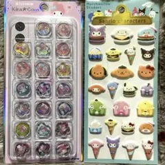 サンリオ　マシュマロステッカー　Kira☆Coroおはじき