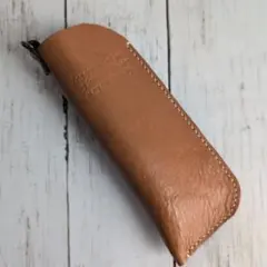 本革ハンドメイド メガネケース ブラウン