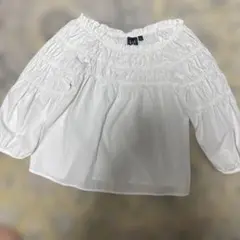 GAP オフショルダー ホワイトブラウス xxs
